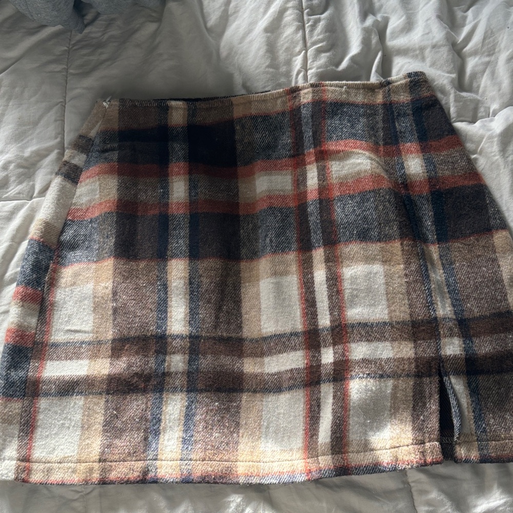 SHEIN plaid skirt W 14”